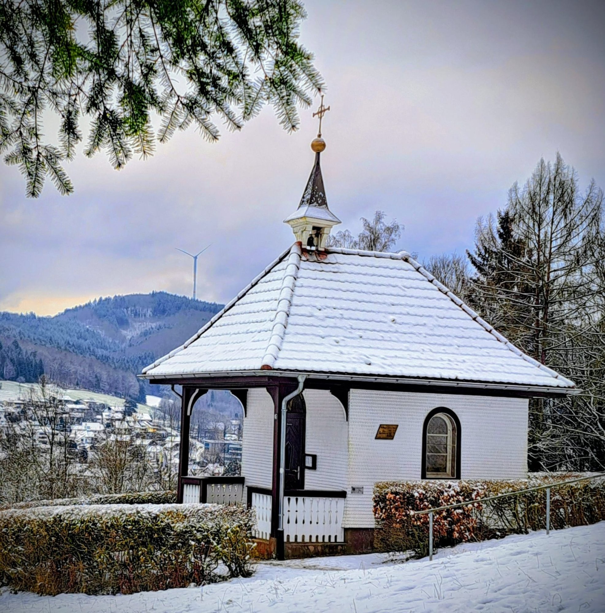 Konradskapelle Seelbach im Schnee – Winter 2025/2026